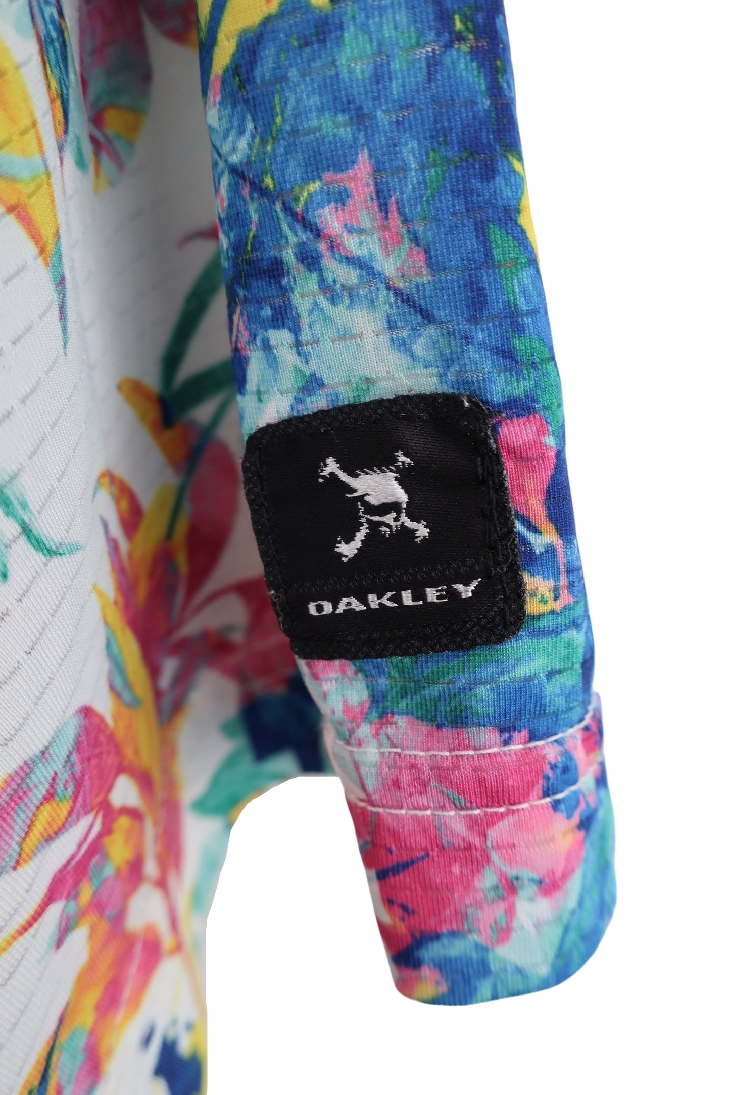 OAKLEY(オークリー) ポロシャツ 白緑カラフル レディース XL A-3