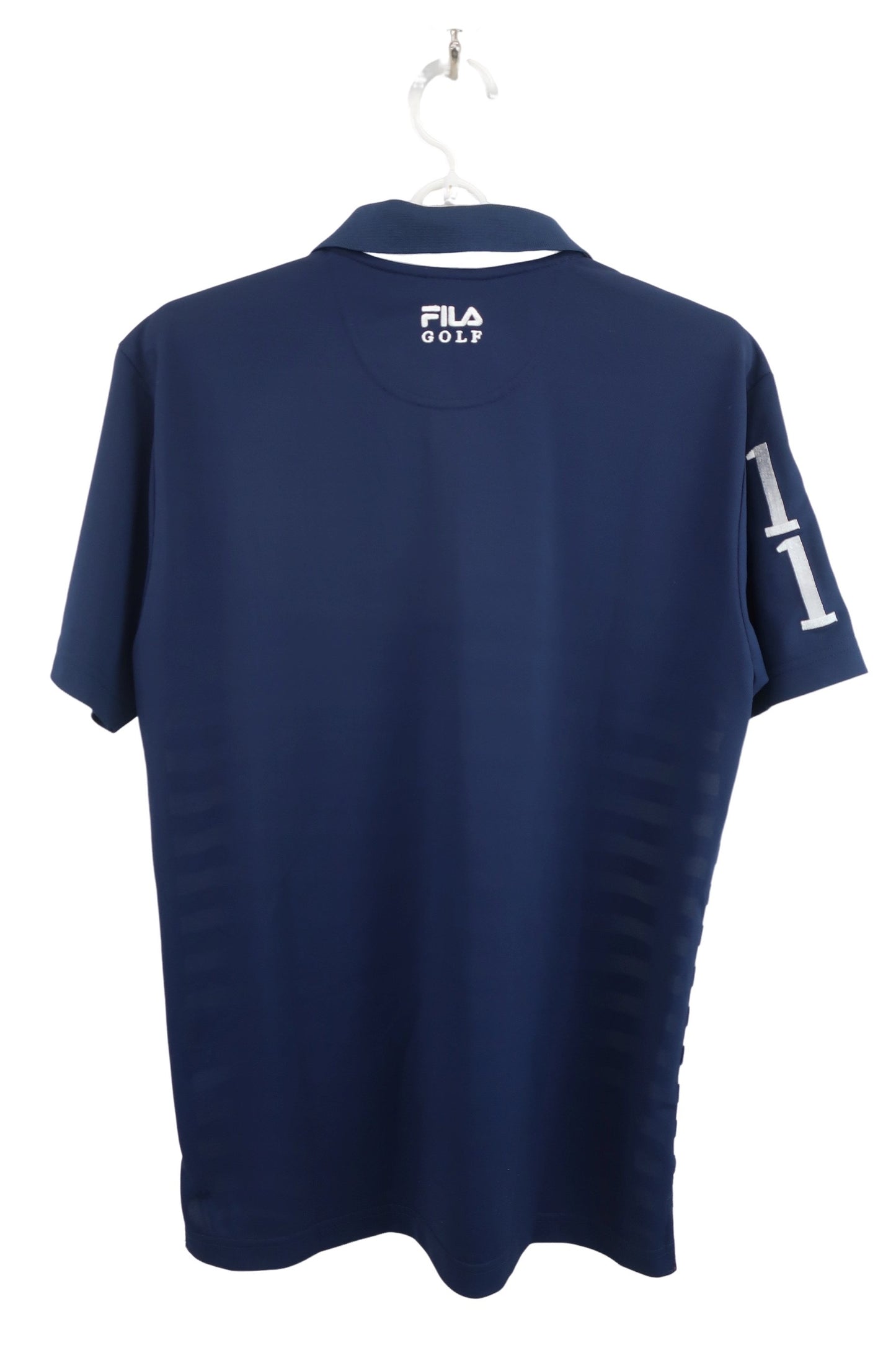FILA GOLF(フィラゴルフ) ポロシャツ ネイビー白ボーダー メンズ M A-4
