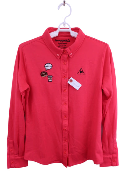 le coq sportif(ルコックスポルティフ) 長袖ポロシャツ 赤 レディース LL A-1