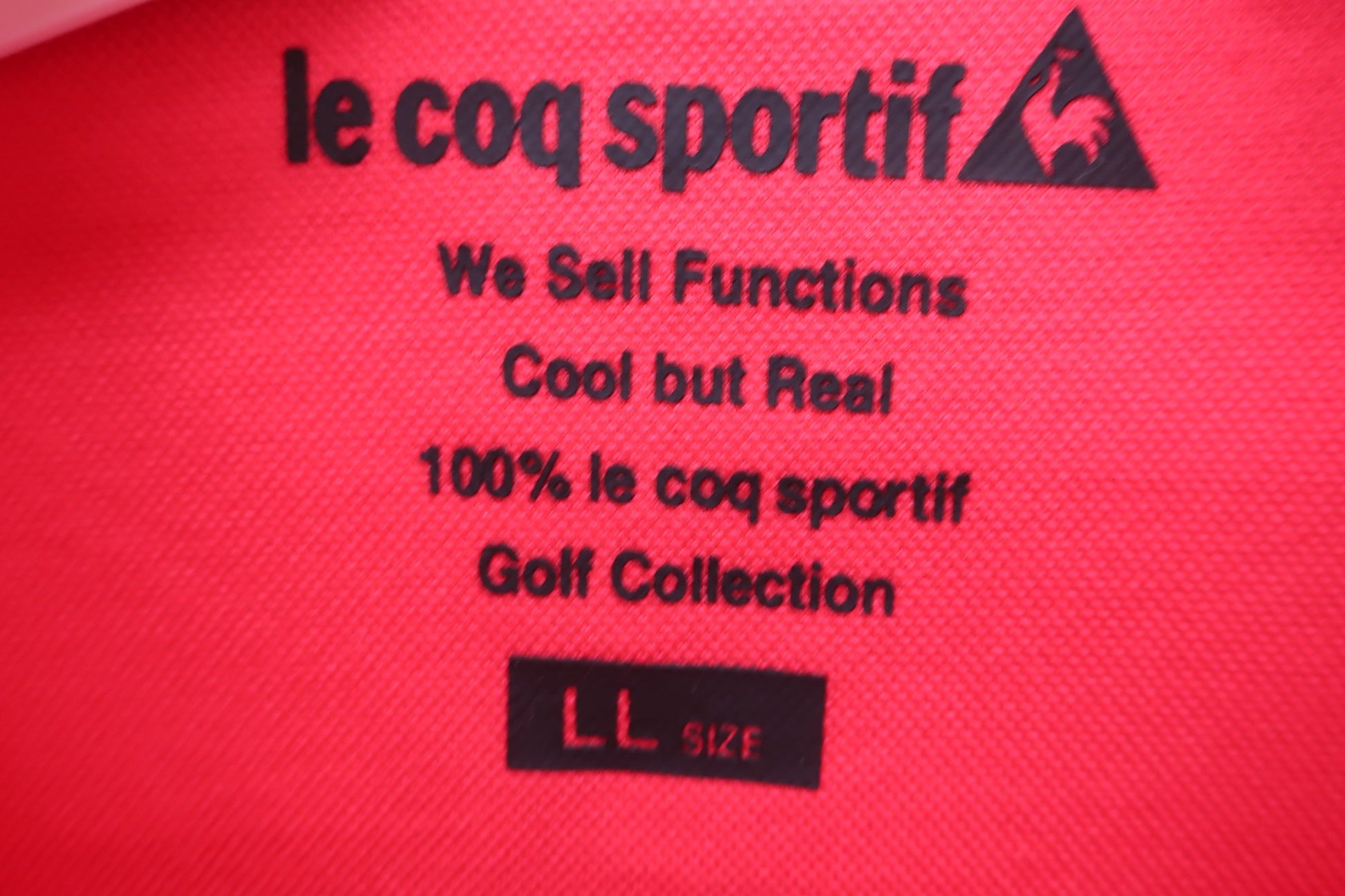 le coq sportif(ルコックスポルティフ) 長袖ポロシャツ 赤 レディース LL A-2