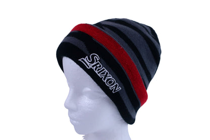 SRIXON(スリクソン) ニット帽 黒グレーボーダー レディース フリーサイズ A-1