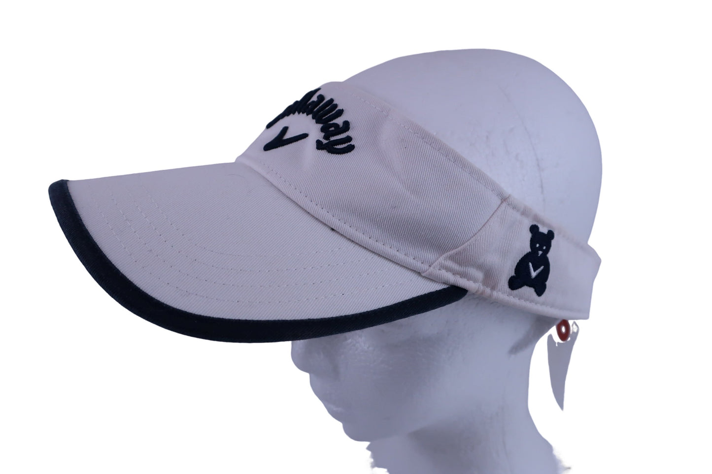 Callaway(キャロウェイ) サンバイザー 白ネイビー レディース フリーサイズ A-1