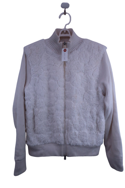 Callaway(キャロウェイ) ブルゾン 白ボア レディース L 241-6258800 B-1