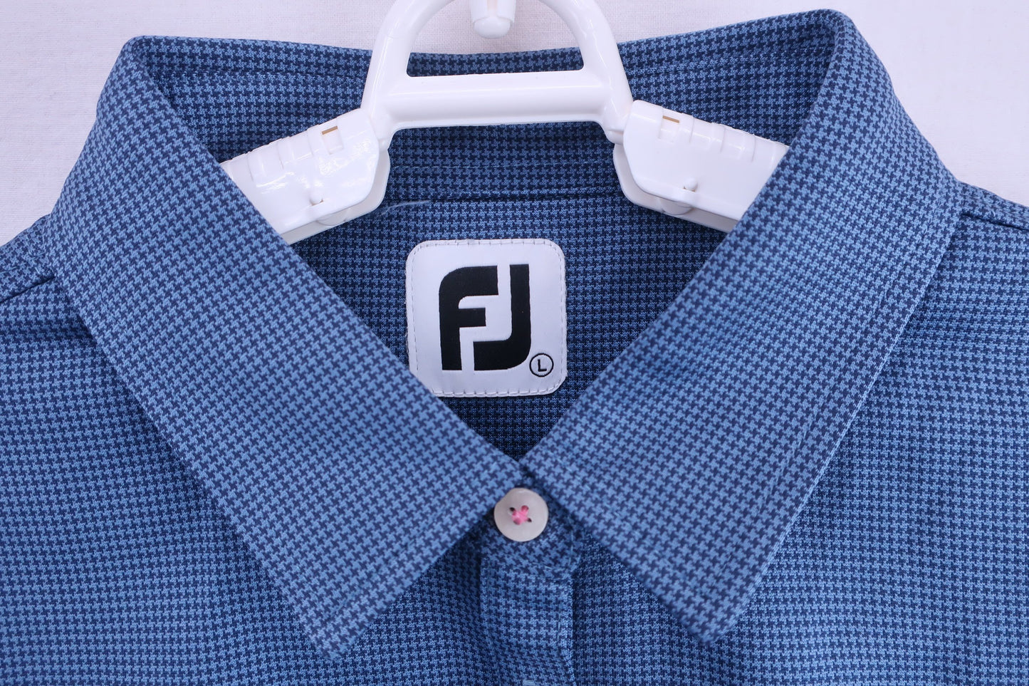 FOOTJOY(フットジョイ) 長袖ポロシャツ 青総柄 レディース L A-3