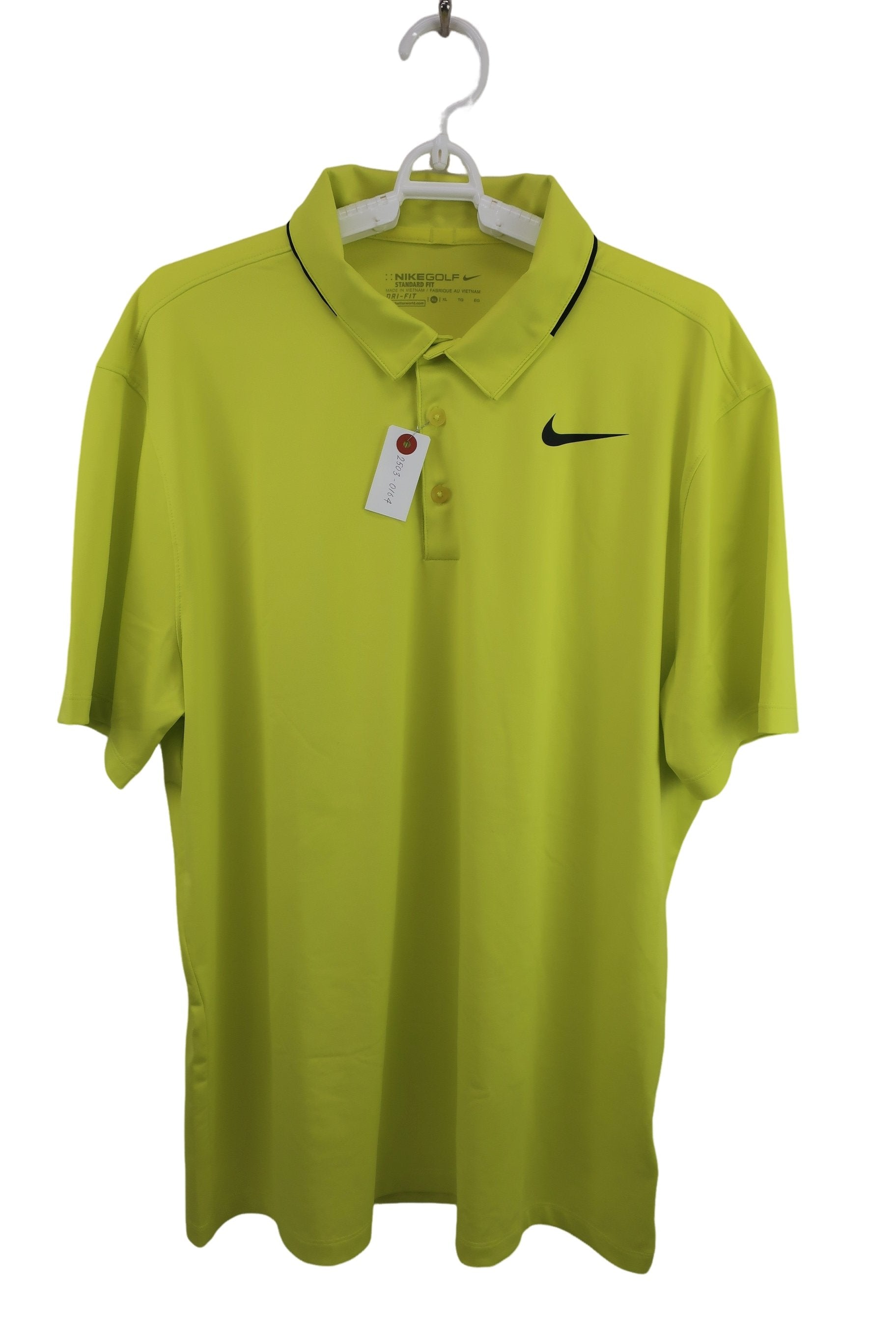 NIKE GOLF(ナイキゴルフ) ポロシャツ 黄色 メンズ XL A-1