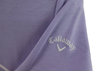 Callaway(キャロウェイ) 半袖モックネックシャツ 紫 レディース L C23134212 A-2