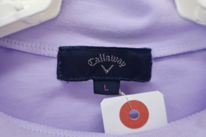 Callaway(キャロウェイ) 半袖モックネックシャツ 紫 レディース L C23134212 A-3