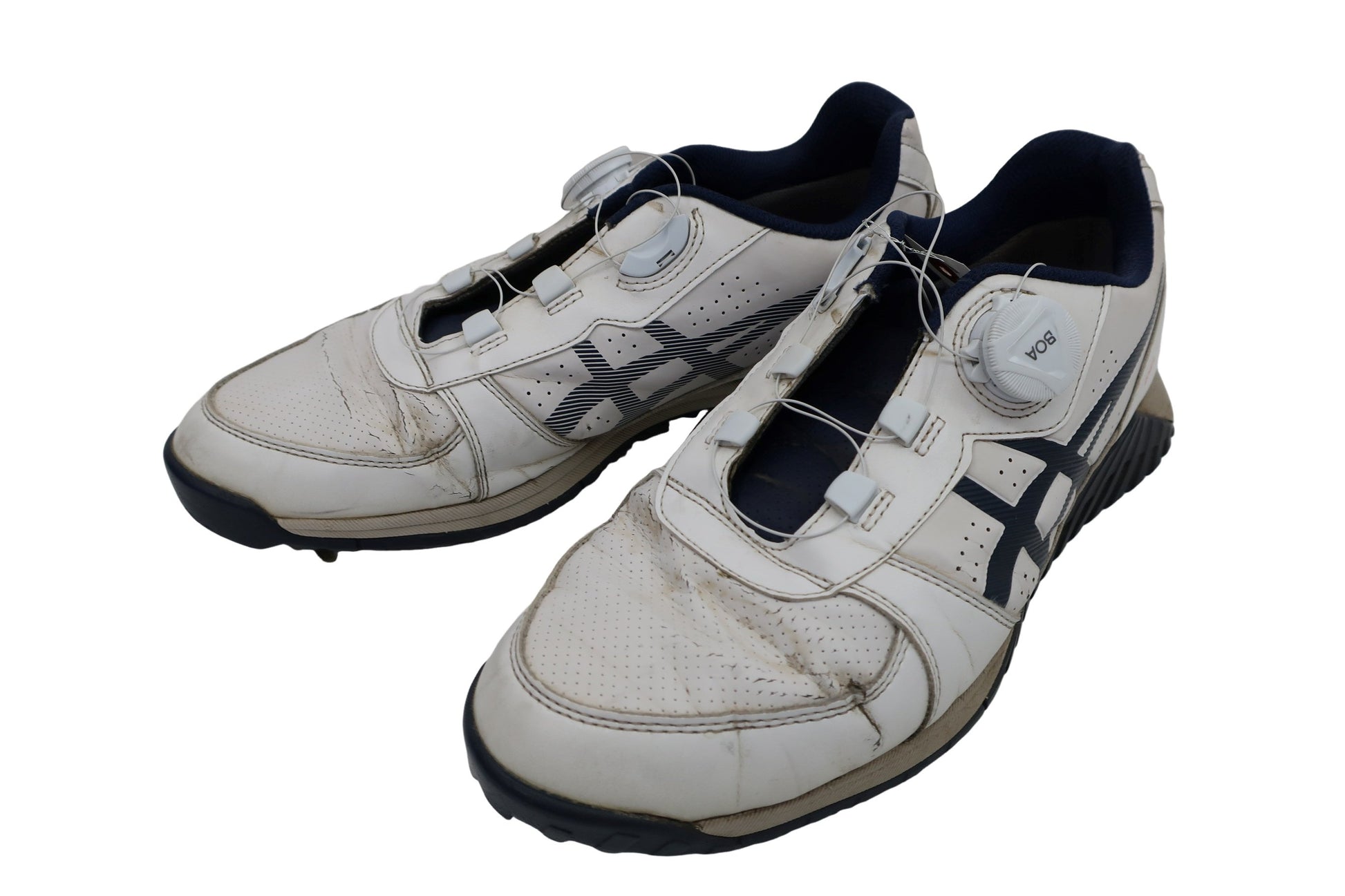 asics(アシックス) ダイヤル式ゴルフシューズ 白青 メンズ 26.5cm C-1