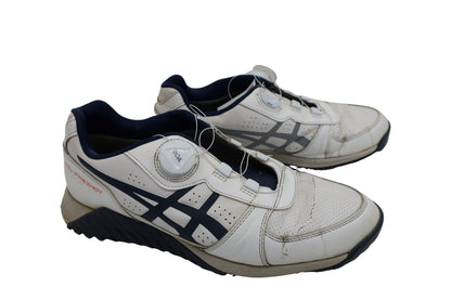 asics(アシックス) ダイヤル式ゴルフシューズ 白青 メンズ 26.5cm C-3