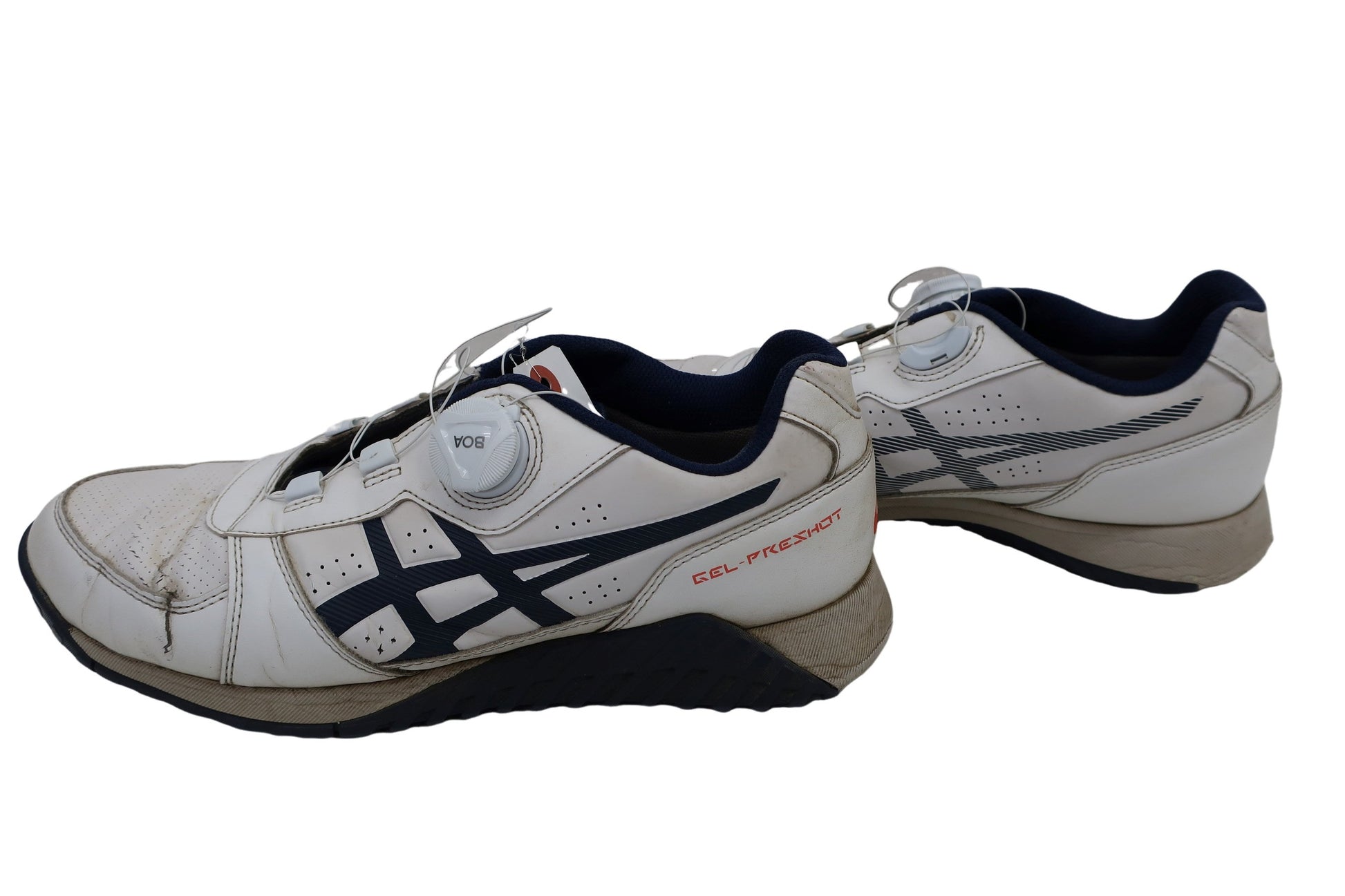 asics(アシックス) ダイヤル式ゴルフシューズ 白青 メンズ 26.5cm C-4