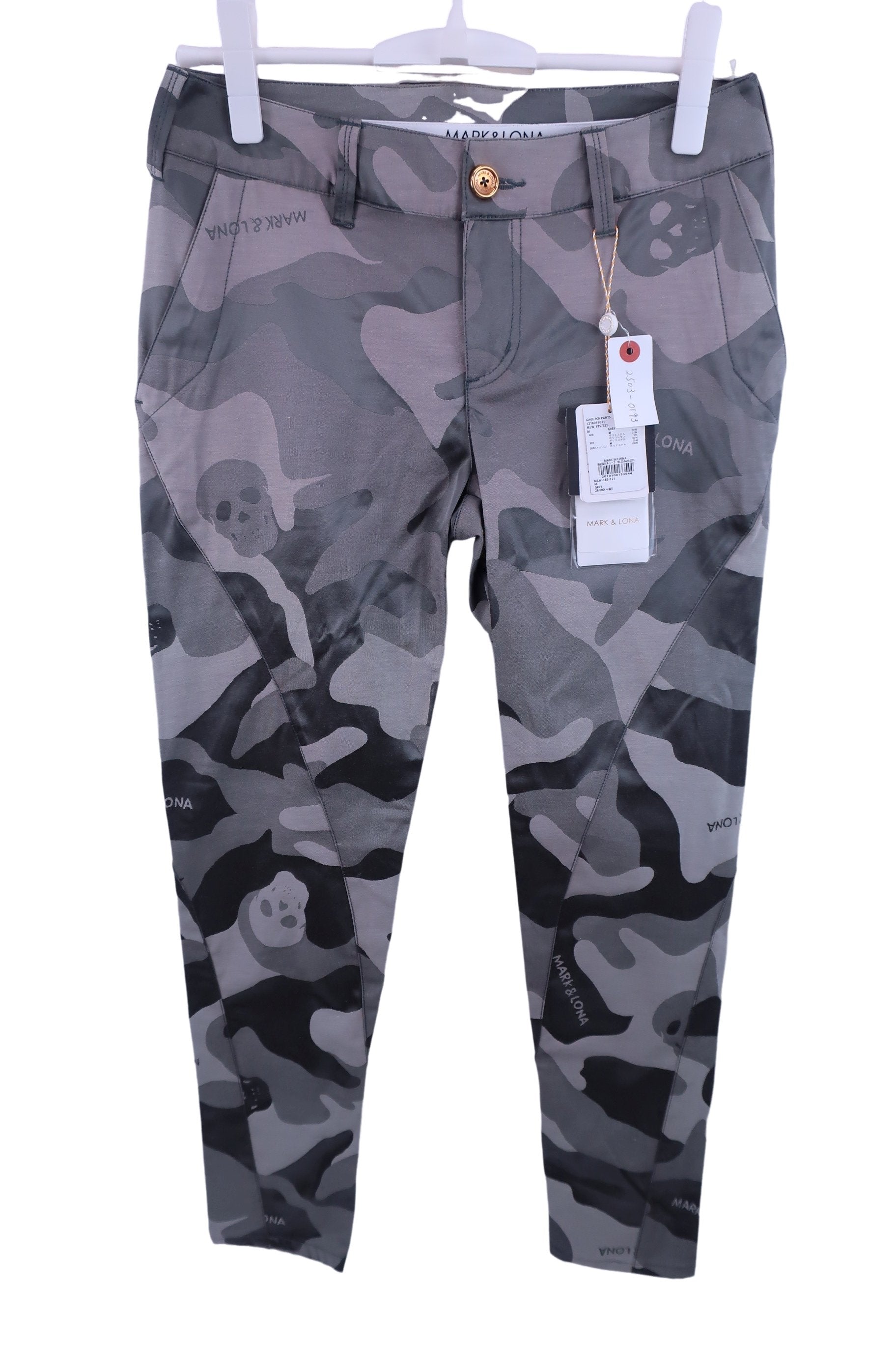 MARK&LONA(マークアンドロナ) パンツ グレーカモフラ柄 レディース M MLW-18S-T21 N-1