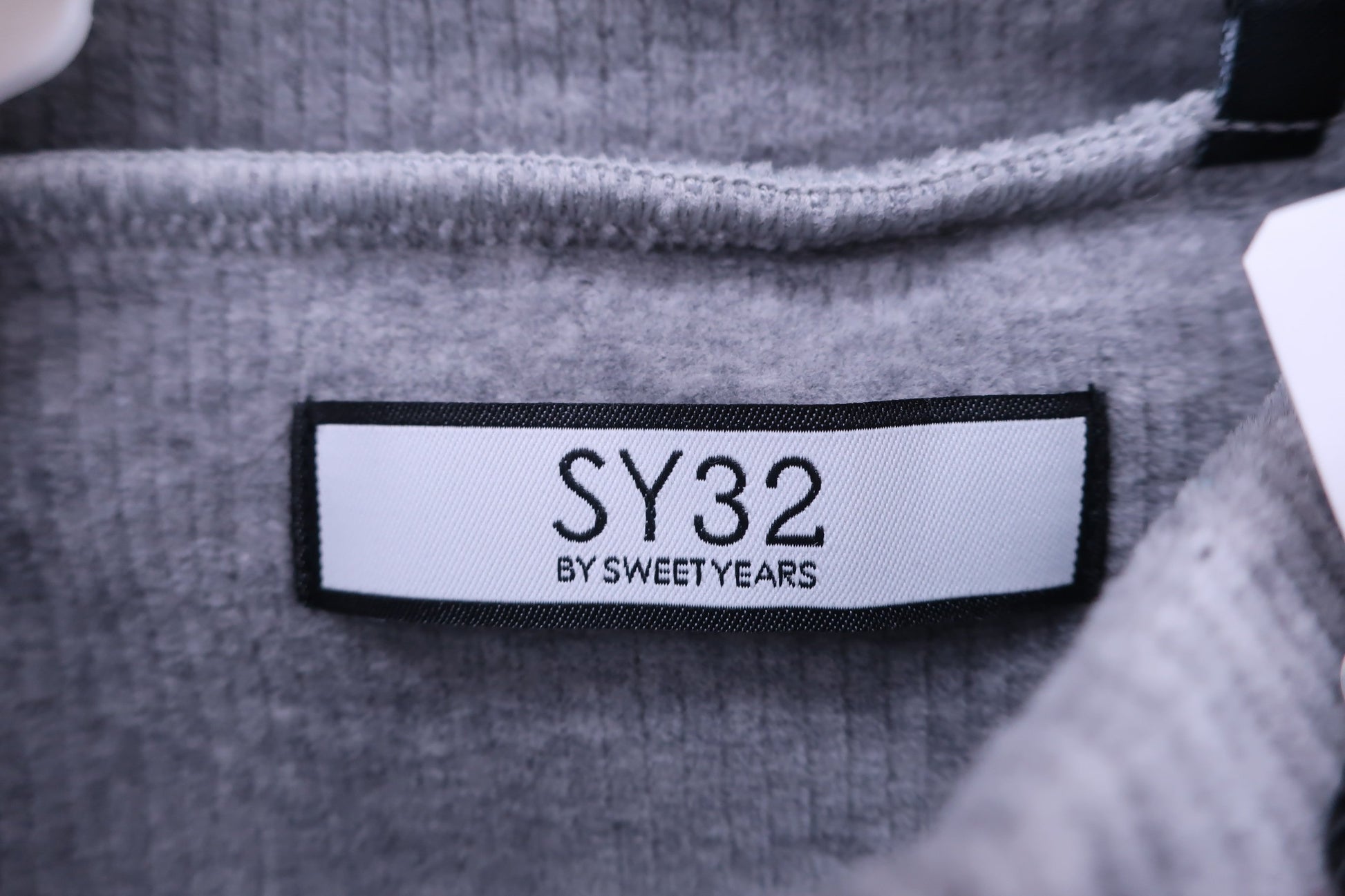 SY32 by SWEET YEARS モックネックシャツ グレー メンズ L SYG-24A010ABS N-3
