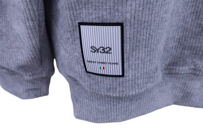 SY32 by SWEET YEARS モックネックシャツ グレー メンズ L SYG-24A010ABS N-5