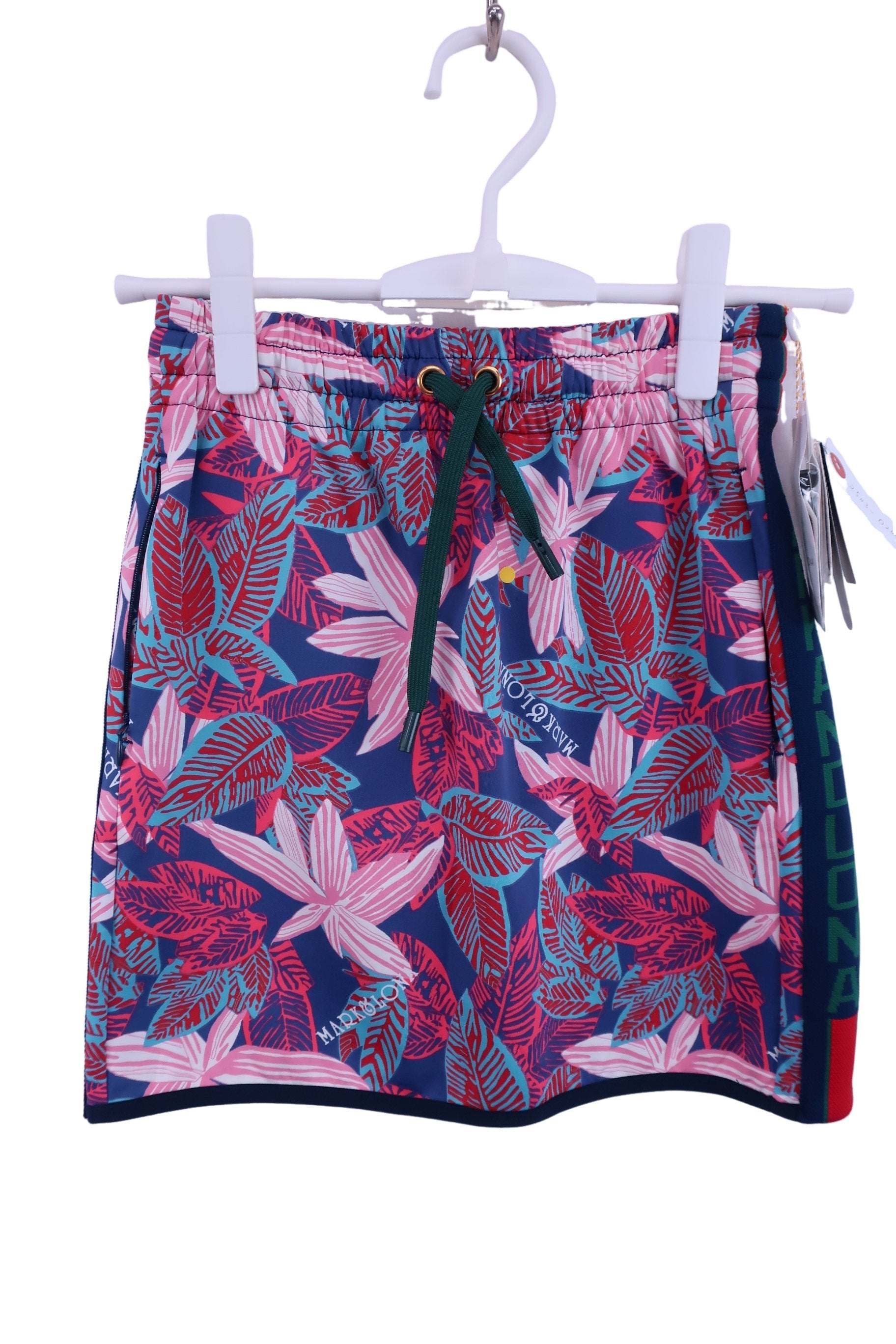 MARK&LONA(マークアンドロナ) スカート 青ピンク総柄 レディース S MLW-18S-E60 N-1