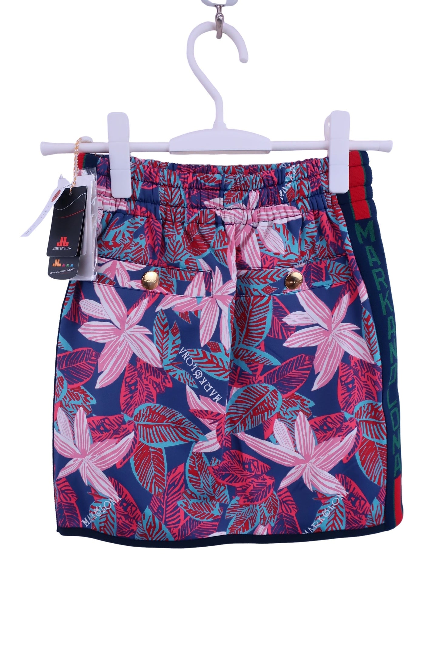 MARK&LONA(マークアンドロナ) スカート 青ピンク総柄 レディース S MLW-18S-E60 N-4