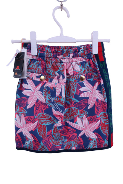 MARK&LONA(マークアンドロナ) スカート 青ピンク総柄 レディース S MLW-18S-E60 N-4