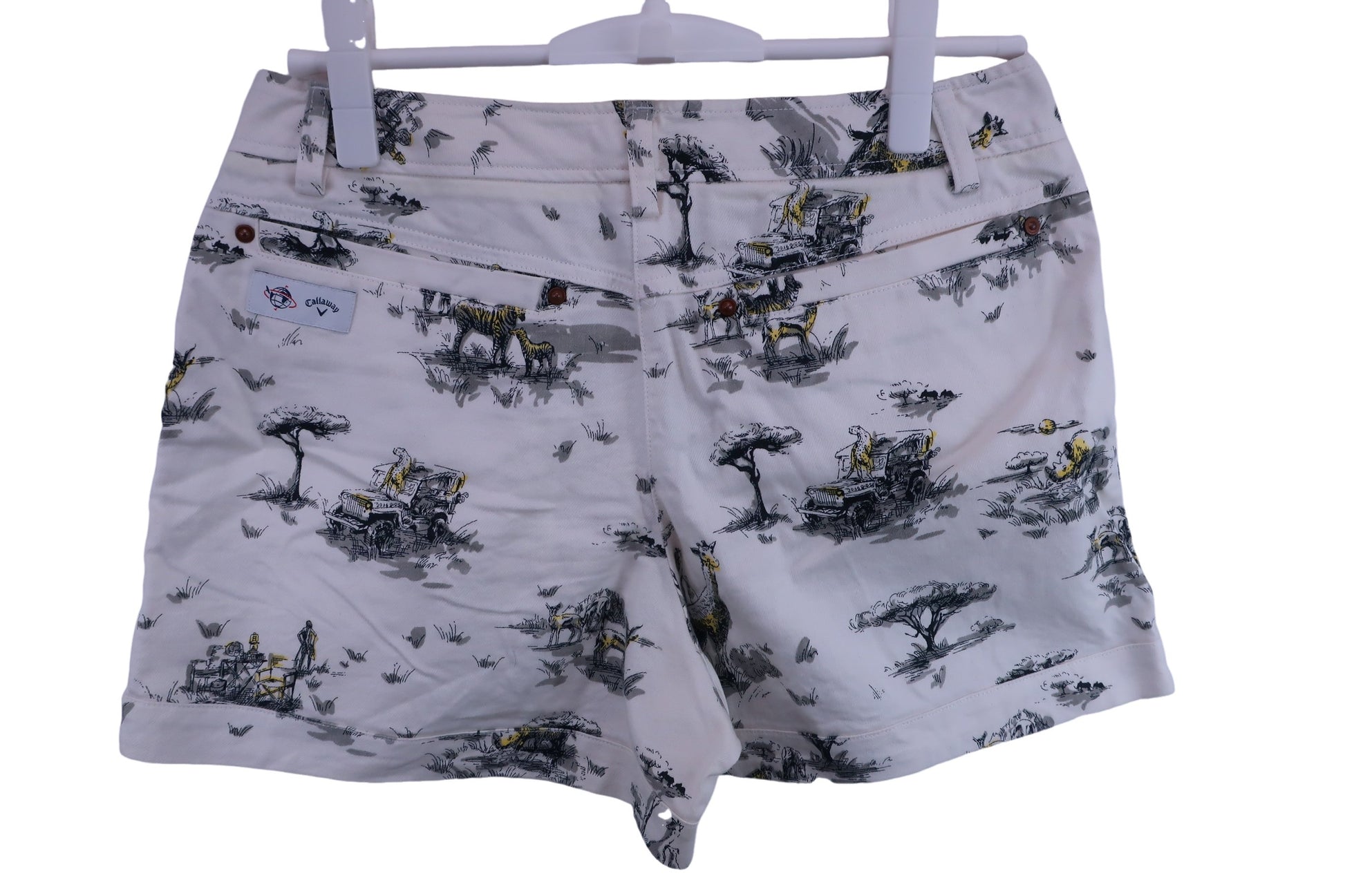 Callaway(キャロウェイ) ショートパンツ 白グレー レディース L 241-6224800 A-3