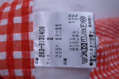 Jack Bunny(ジャックバニー) パンツ オレンジチェック レディース 2 263-9131408 A-5