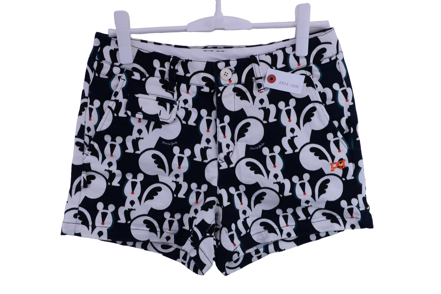 PEARLY GATES(パーリーゲイツ) ショートパンツ ネイビーホワイト総柄 レディース 1 055-8232950 A-1
