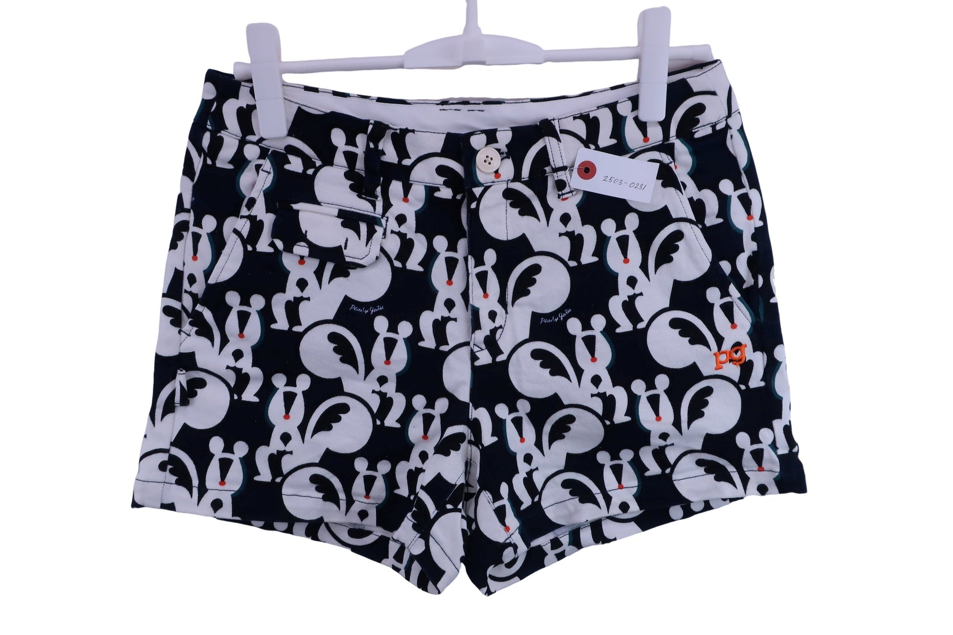PEARLY GATES(パーリーゲイツ) ショートパンツ ネイビーホワイト総柄 レディース 1 055-8232950 A-1