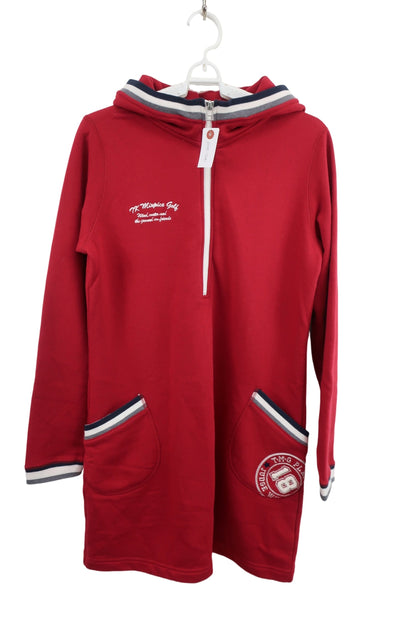 TK MIXPICE(ティーケーミクスパイス) スウェットワンピース 赤 レディース L A-1