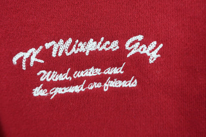 TK MIXPICE(ティーケーミクスパイス) スウェットワンピース 赤 レディース L A-2