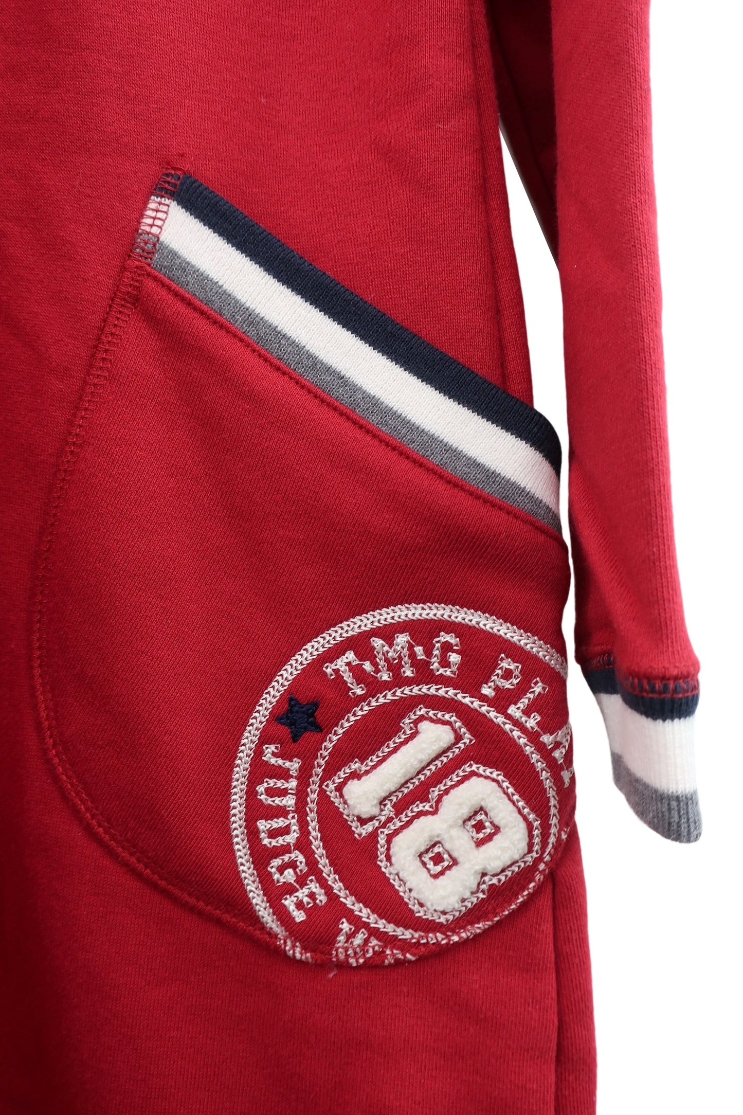 TK MIXPICE(ティーケーミクスパイス) スウェットワンピース 赤 レディース L A-3