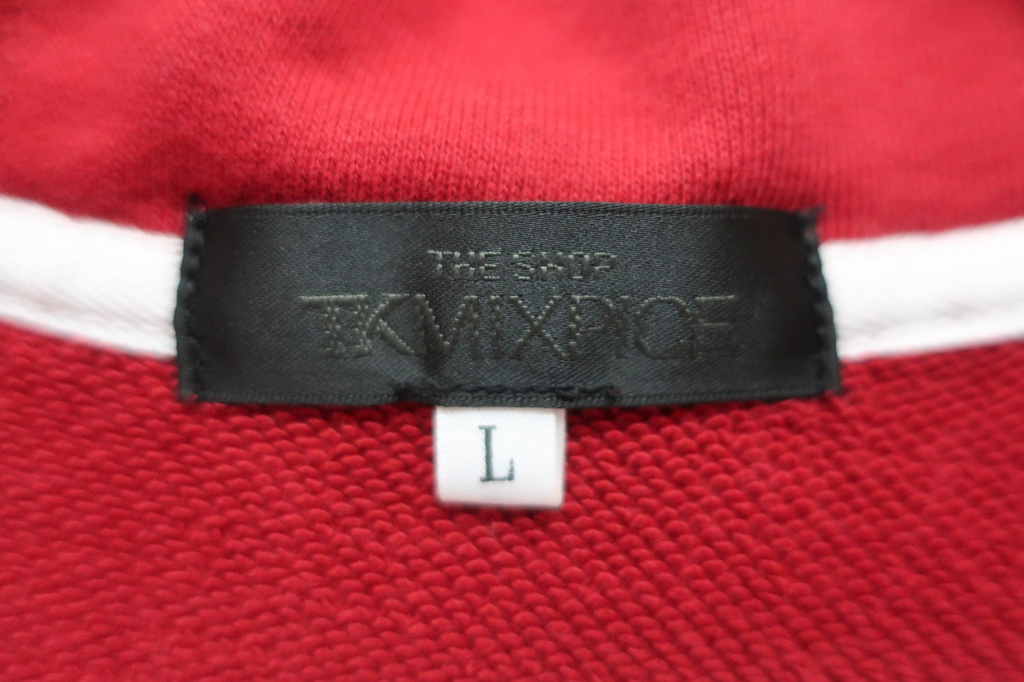 TK MIXPICE(ティーケーミクスパイス) スウェットワンピース 赤 レディース L A-4