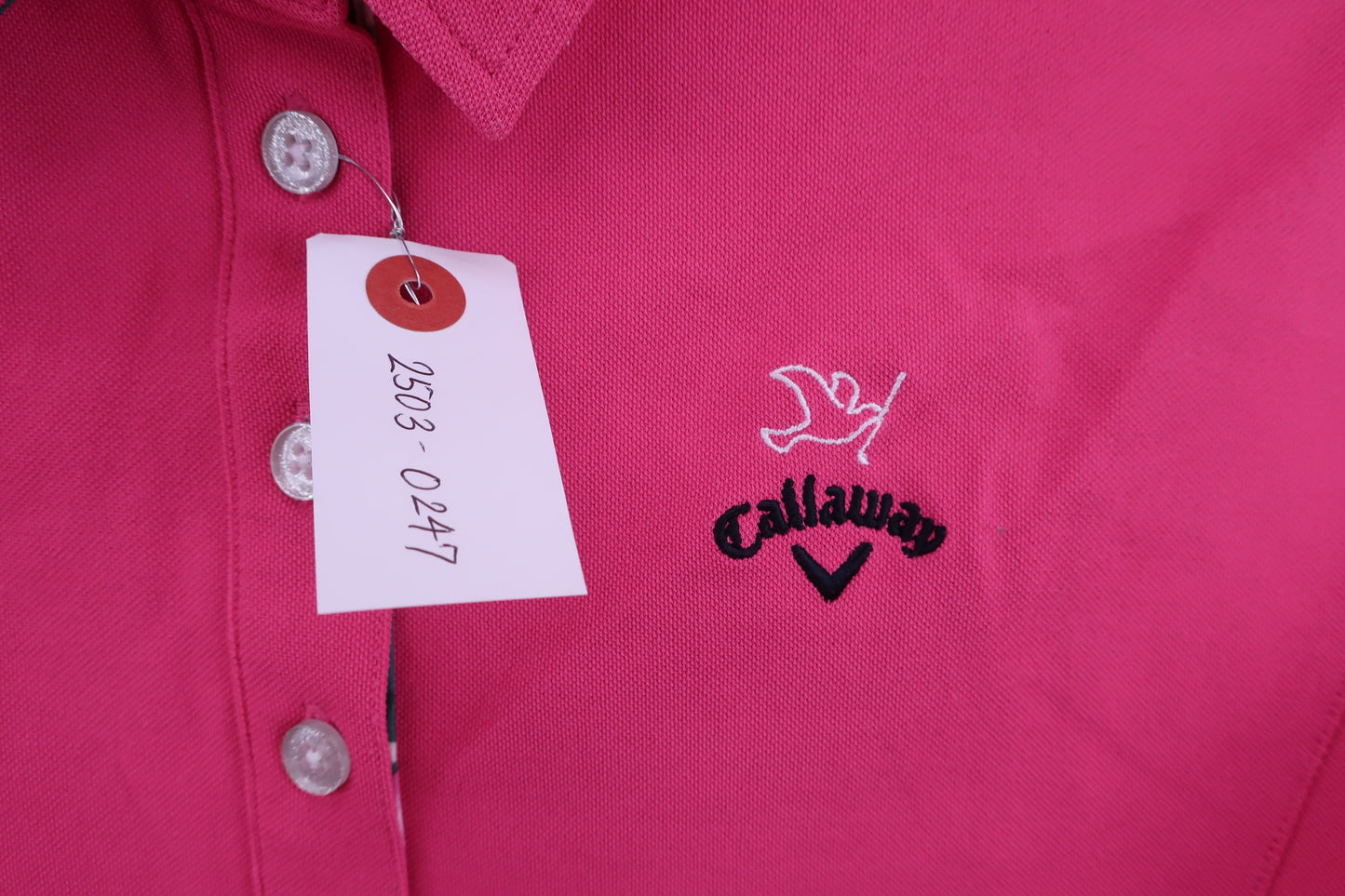 Callaway(キャロウェイ) ポロシャツ ピンク レディース L 241-6157808 A-3