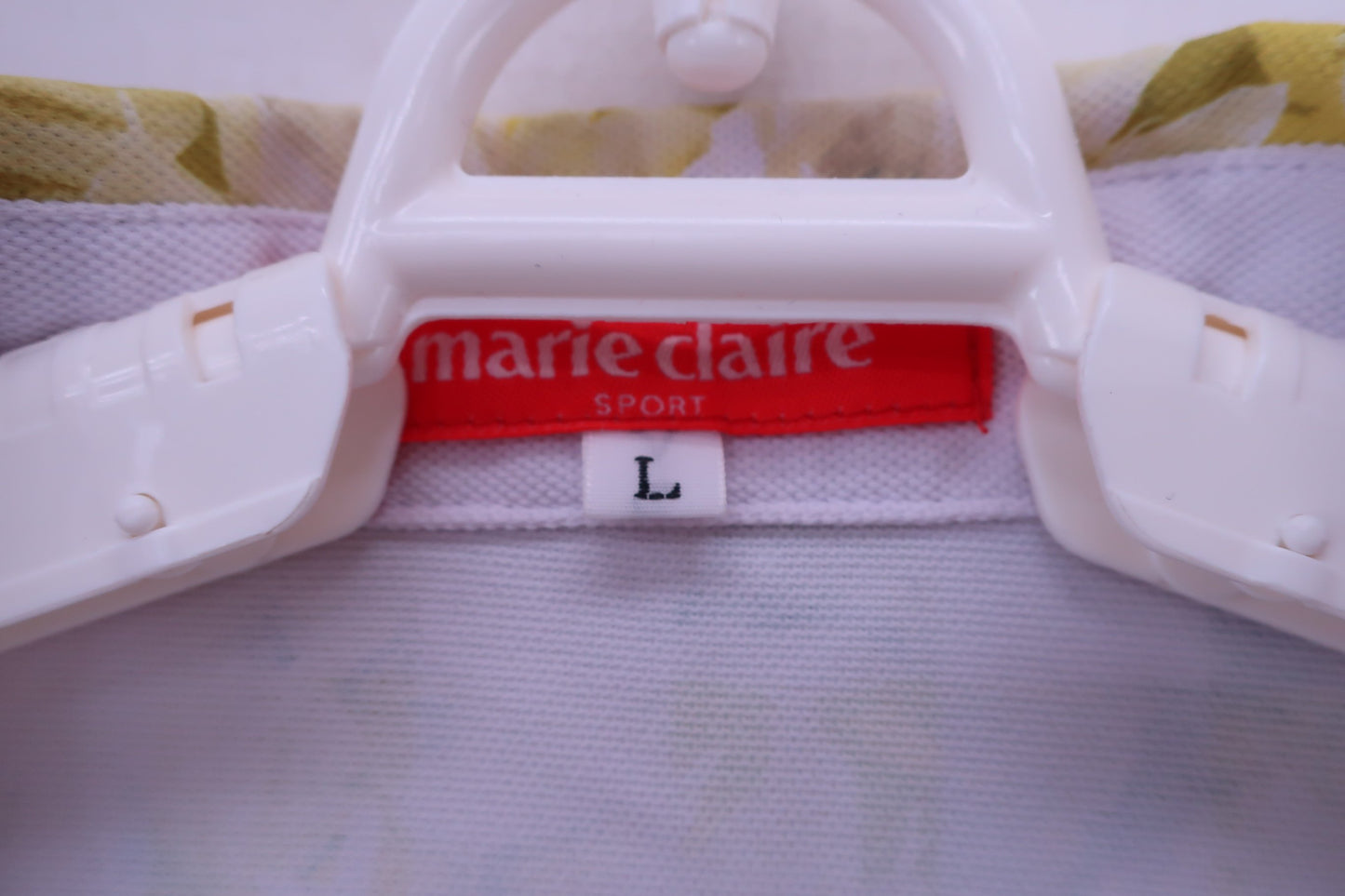 marie claire sport(マリ・クレール・スポーツ) ワンピース 白黄色 レディース L A-2