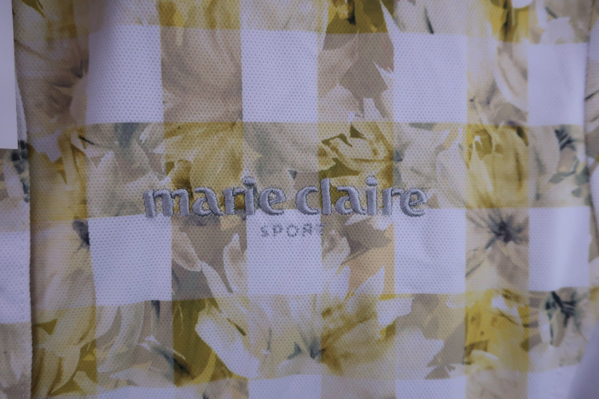 marie claire sport(マリ・クレール・スポーツ) ワンピース 白黄色 レディース L A-3