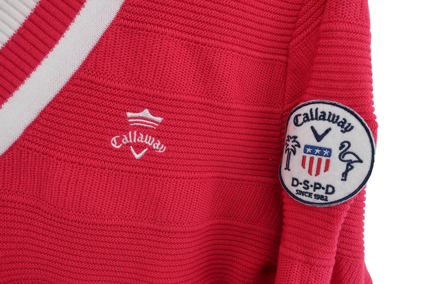 Callaway(キャロウェイ) Vネックセーター ピンク レディース LL 241-160872 A-2