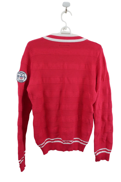 Callaway(キャロウェイ) Vネックセーター ピンク レディース LL 241-160872 A-4