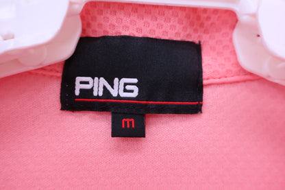 PING(ピン) ノースリーブフリルポロシャツ ピンク レディース M A-2