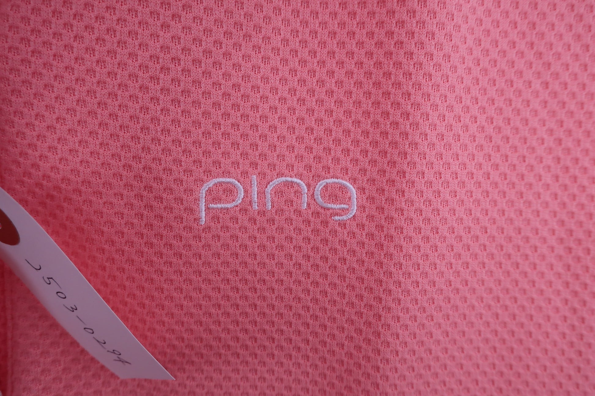 PING(ピン) ノースリーブフリルポロシャツ ピンク レディース M A-3