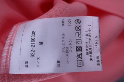 PING(ピン) ノースリーブフリルポロシャツ ピンク レディース M A-6