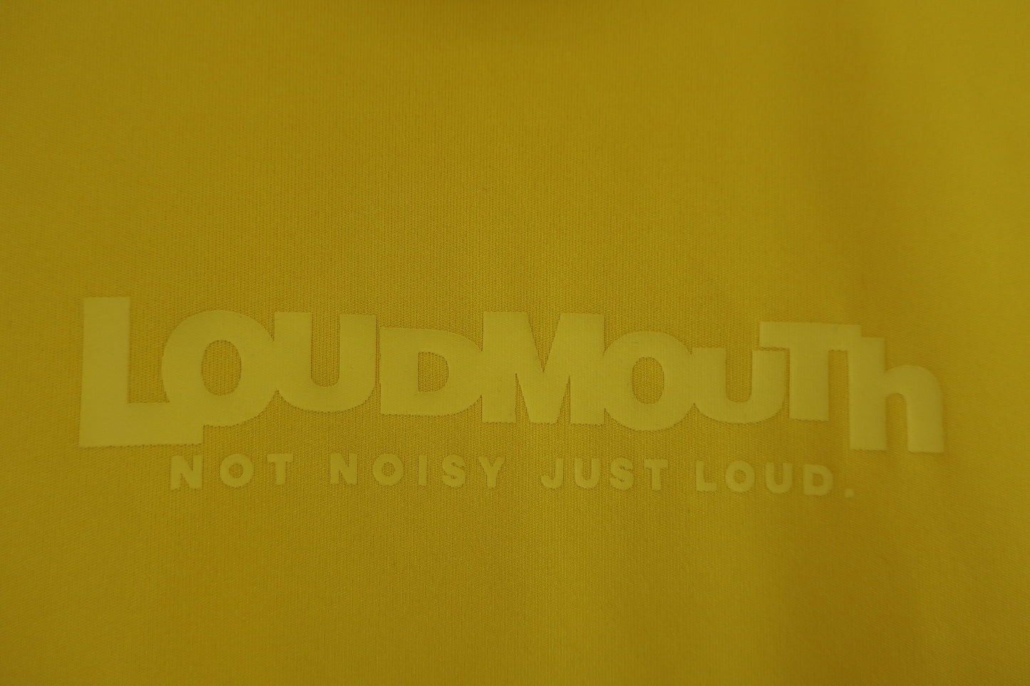 LOUDMOUTH(ラウドマウス) 半袖モックネックシャツ 黄色 メンズ M A-2