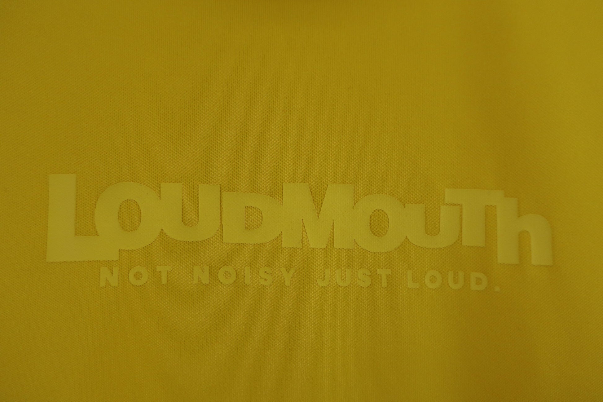 LOUDMOUTH(ラウドマウス) 半袖モックネックシャツ 黄色 メンズ M A-2