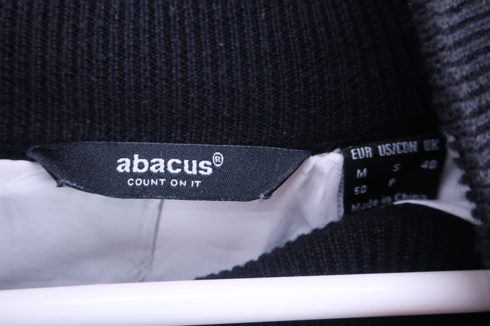 abacus ニットブルゾン 黒白青 メンズ EUR M A-6
