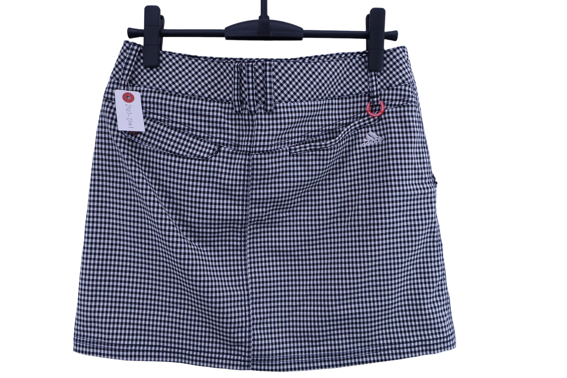 adidas(アディダス) スカート 白黒チェック レディース L/G A-3
