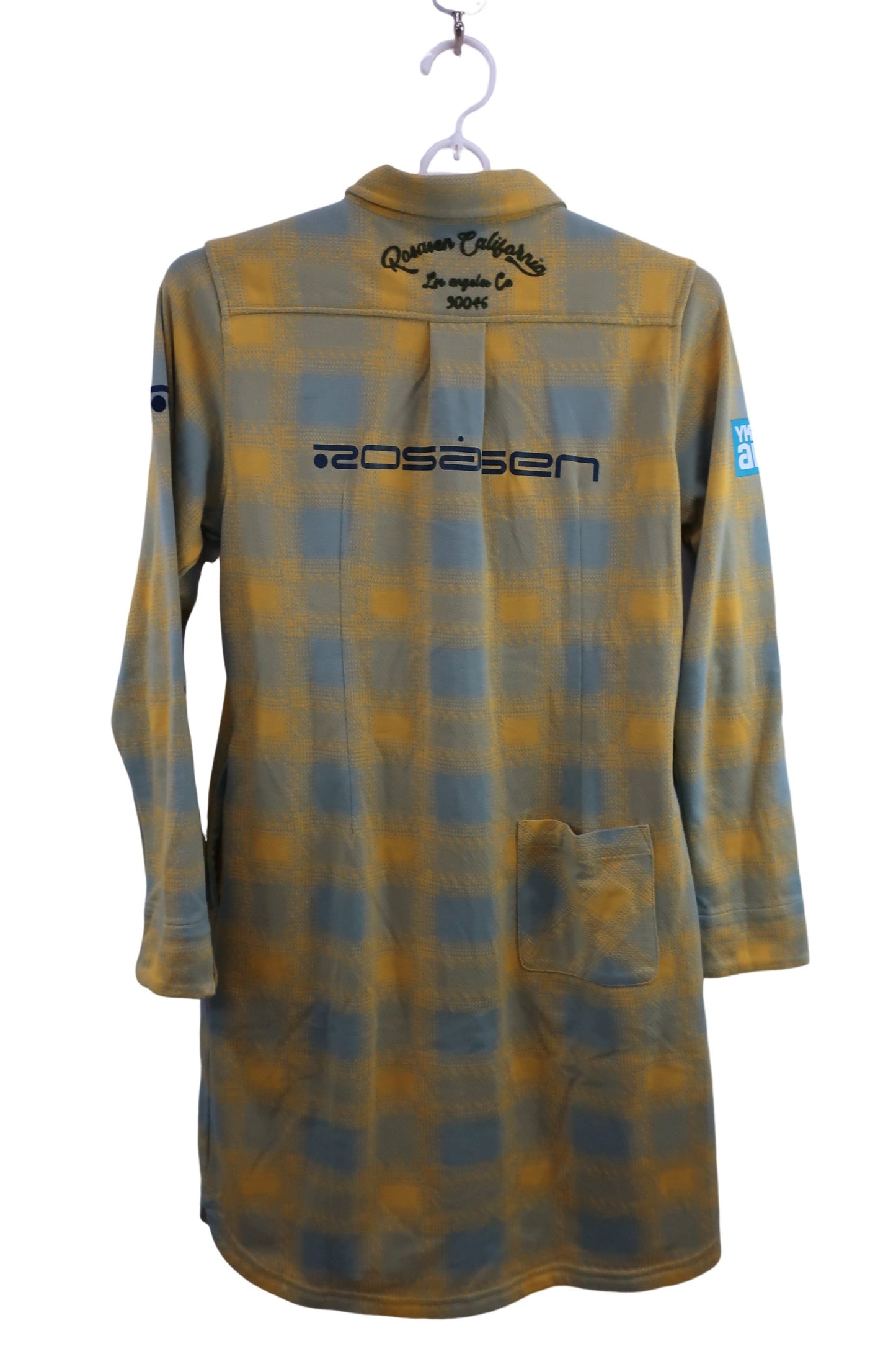 Rosasen(ロサーセン) 長袖ポロワンピース 黄色系 レディース M A-7