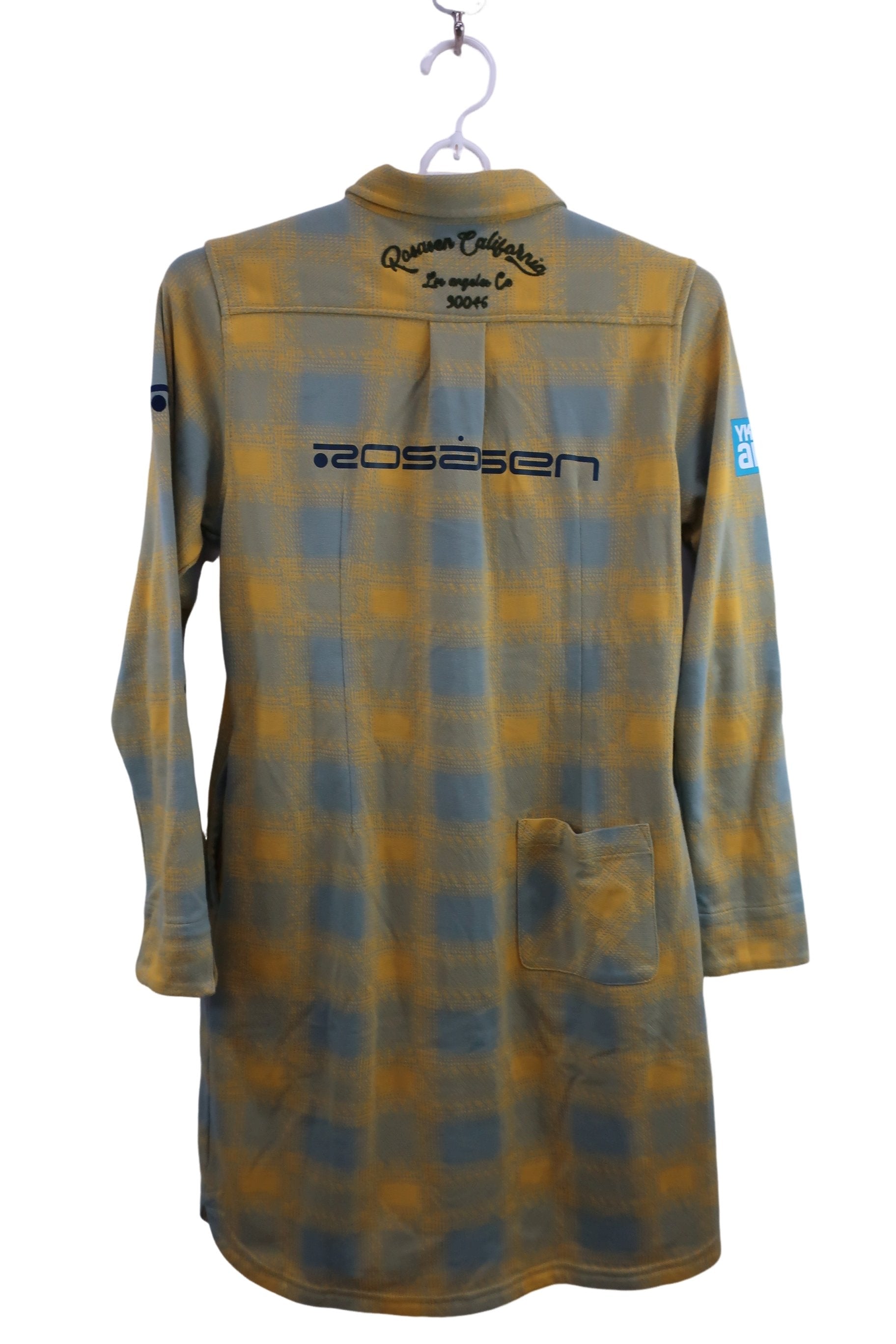 Rosasen(ロサーセン) 長袖ポロワンピース 黄色系 レディース M A-7