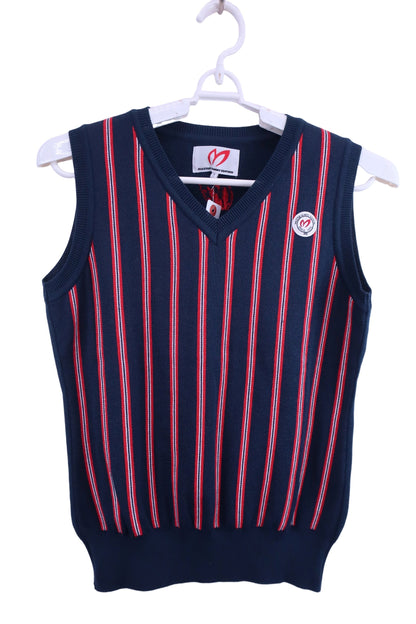 MASTER BUNNY EDITION(マスターバニーエディション) ニットベスト ネイビーストライプ レディース 1 159-173318 A-1