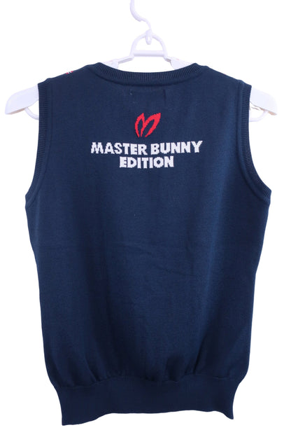 MASTER BUNNY EDITION(マスターバニーエディション) ニットベスト ネイビーストライプ レディース 1 159-173318 A-4