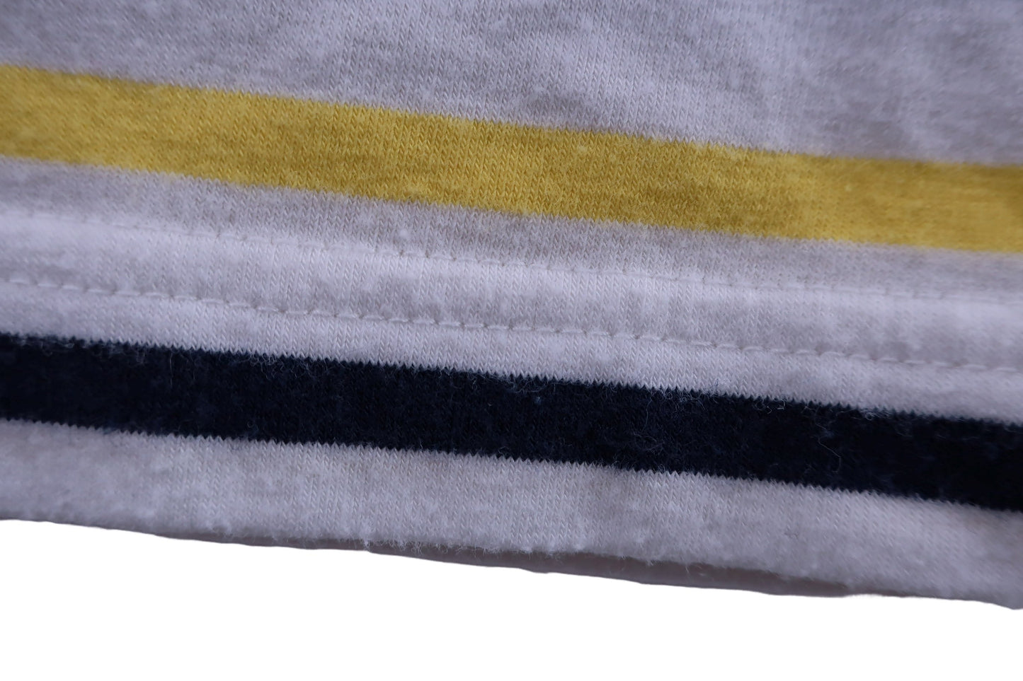 PEARLY GATES(パーリーゲイツ) 半袖モックネックシャツ 白黄色ネイビーボーダー レディース 1 055-6167304 B-6