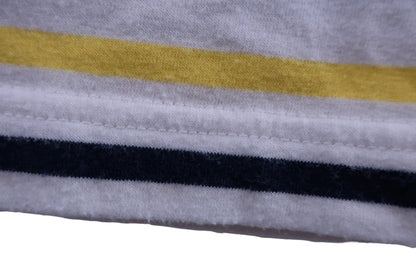 PEARLY GATES(パーリーゲイツ) 半袖モックネックシャツ 白黄色ネイビーボーダー レディース 1 055-6167304 B-6