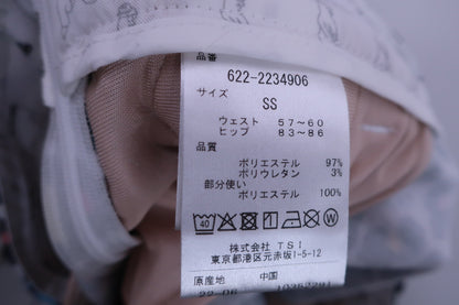 PING(ピン) スカート 白黒総柄 レディース SS 622-2234906 B-7