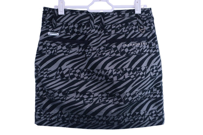 St ANDREWS(セントアンドリュース) スカート 黒グレー総柄 レディース M 043-3134304 A-3