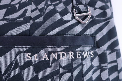 St ANDREWS(セントアンドリュース) スカート 黒グレー総柄 レディース M 043-3134304 A-4