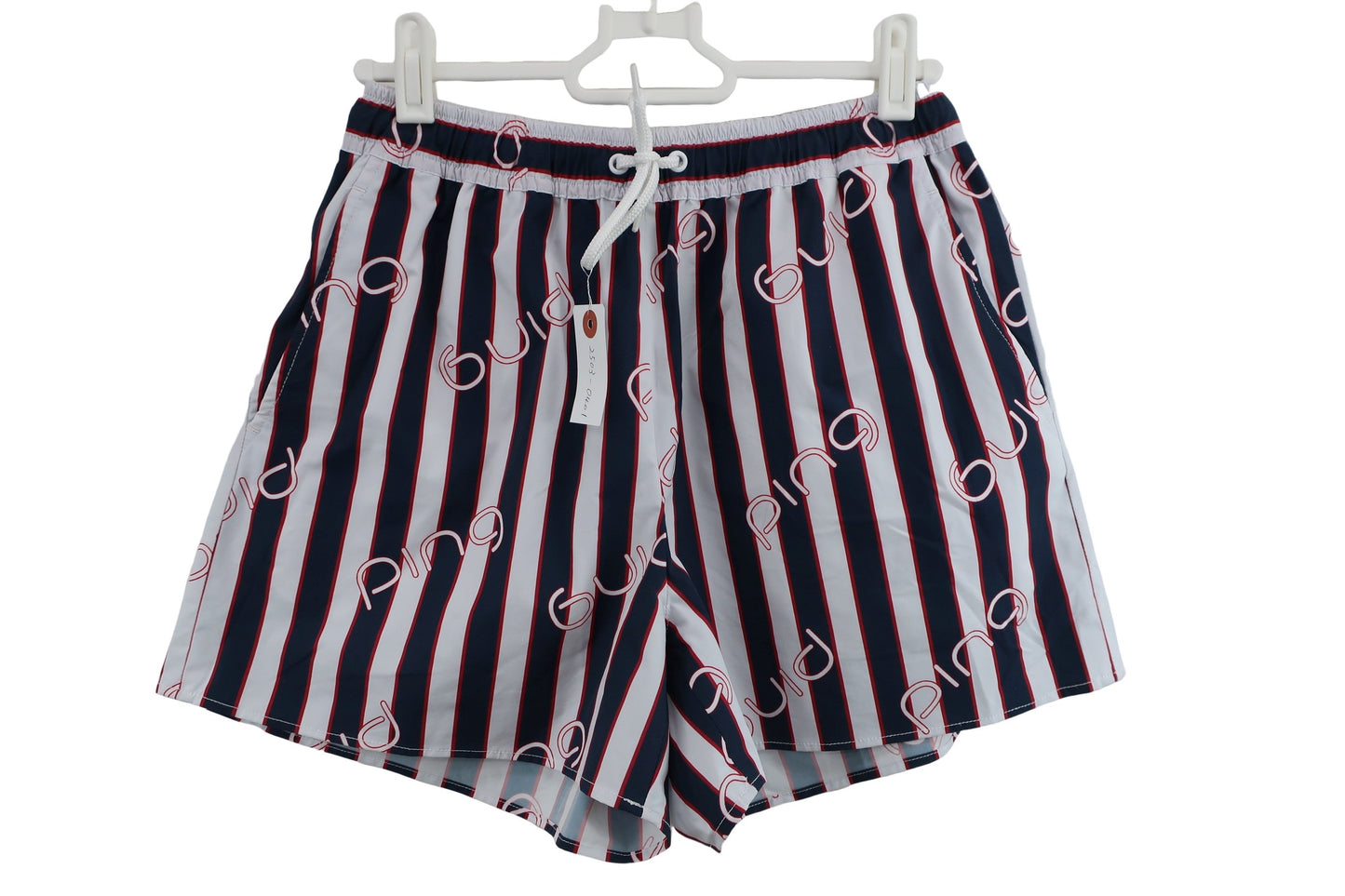 PING(ピン) ショートパンツ 白ネイビーストライプ レディース SS 622-2132302 A-1